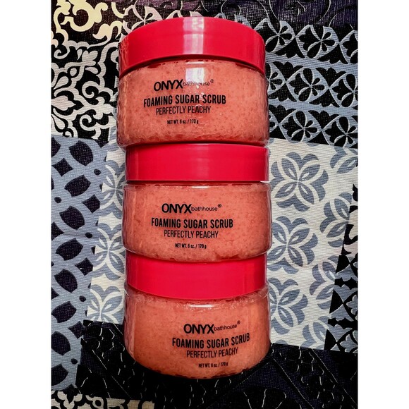 Onyx Other - ONYX bathhouse FOAMING SUGAR SCRUB 6 oz. (Perfectly Peachy) Brand New Unopened